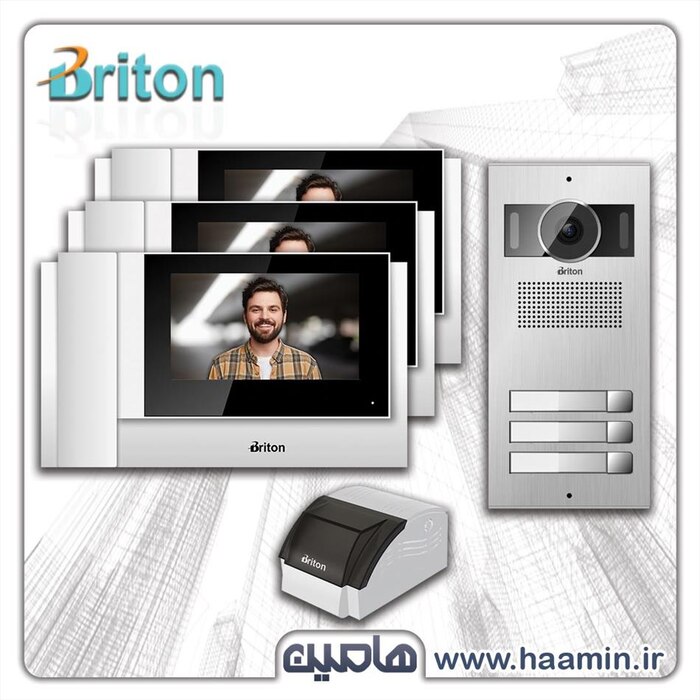 پکیج آیفون تصویری برایتون مدل 7 اینچ با وای فای از 1 تا 16 واحدی